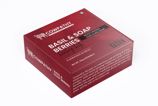 Cow dung Soap Basil - Soap Berries