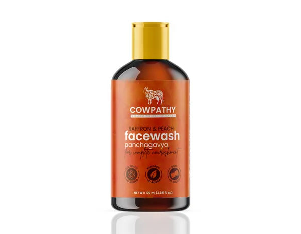Saffron & Peach Panchagavya Face Wash