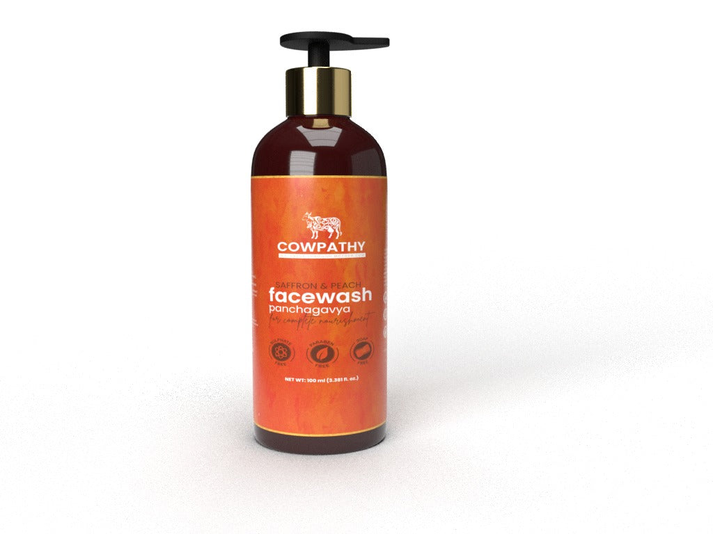 Saffron & Peach Panchagavya Face Wash
