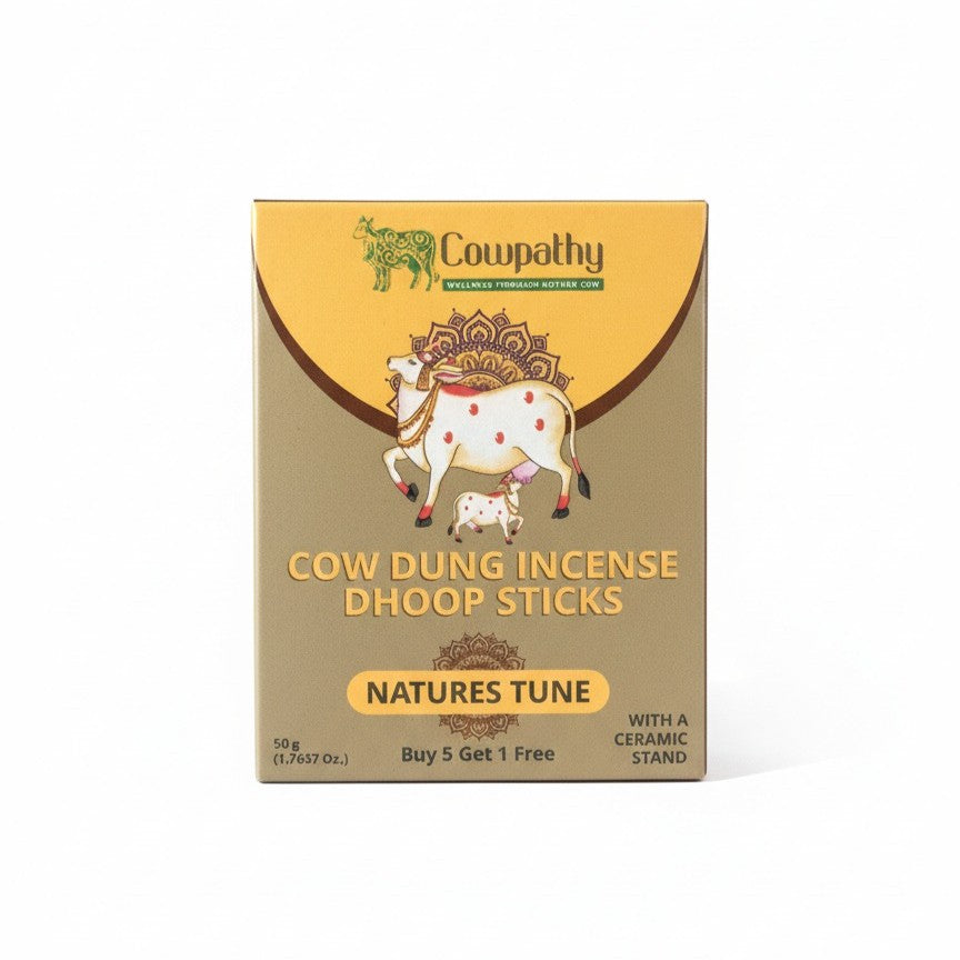 Cow Dung Incense Dhoop Stick Nature's Tune. No Bamboo