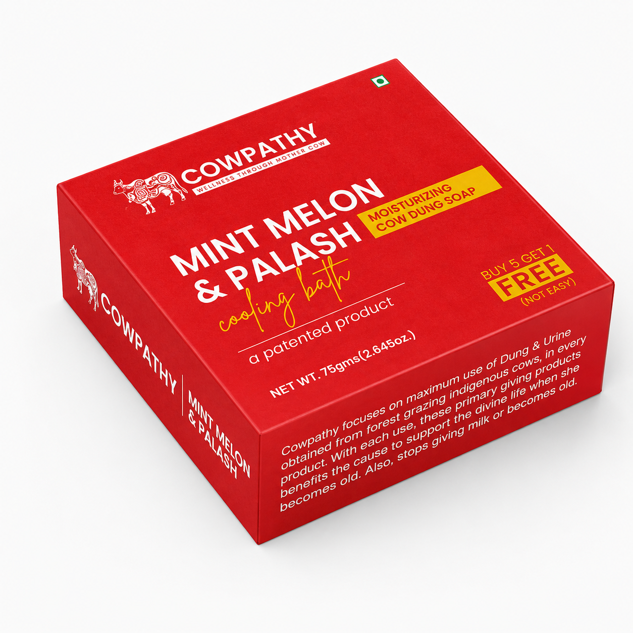 Cow Dung Soap Mint - Melon - Palash