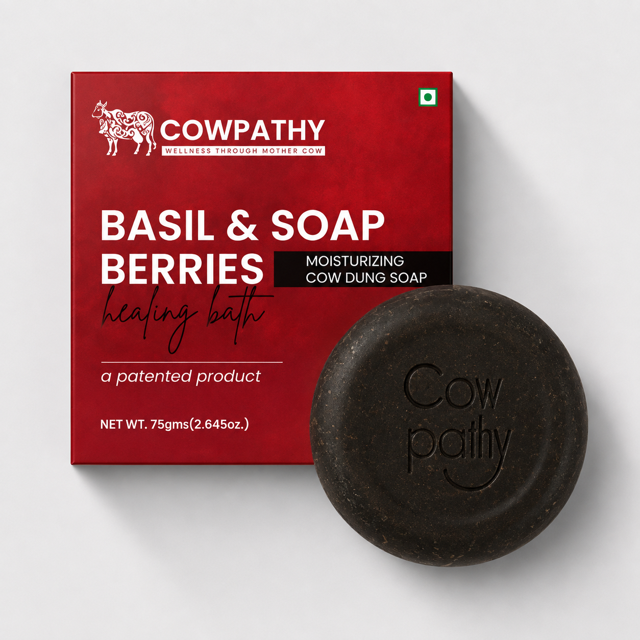 Cow dung Soap Basil - Soap Berries