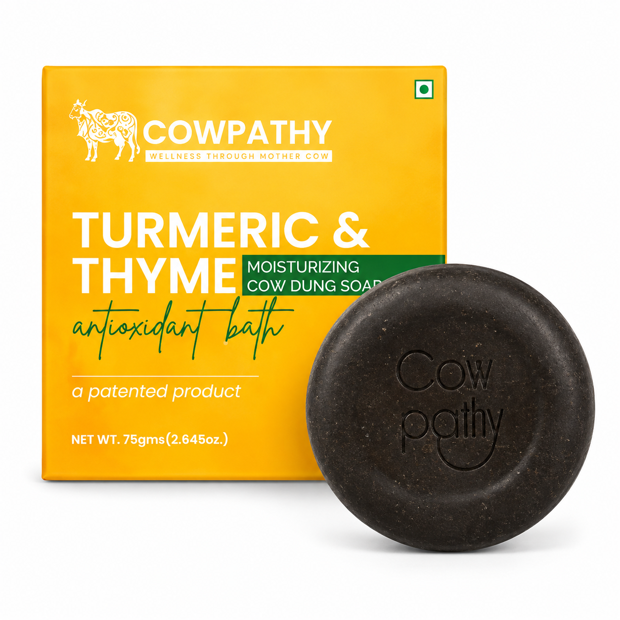 Cow dung Soap Turmeric - Thyme