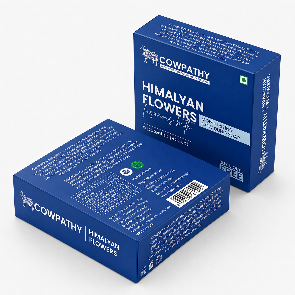 Cow dung Soap Himalayan Flowers