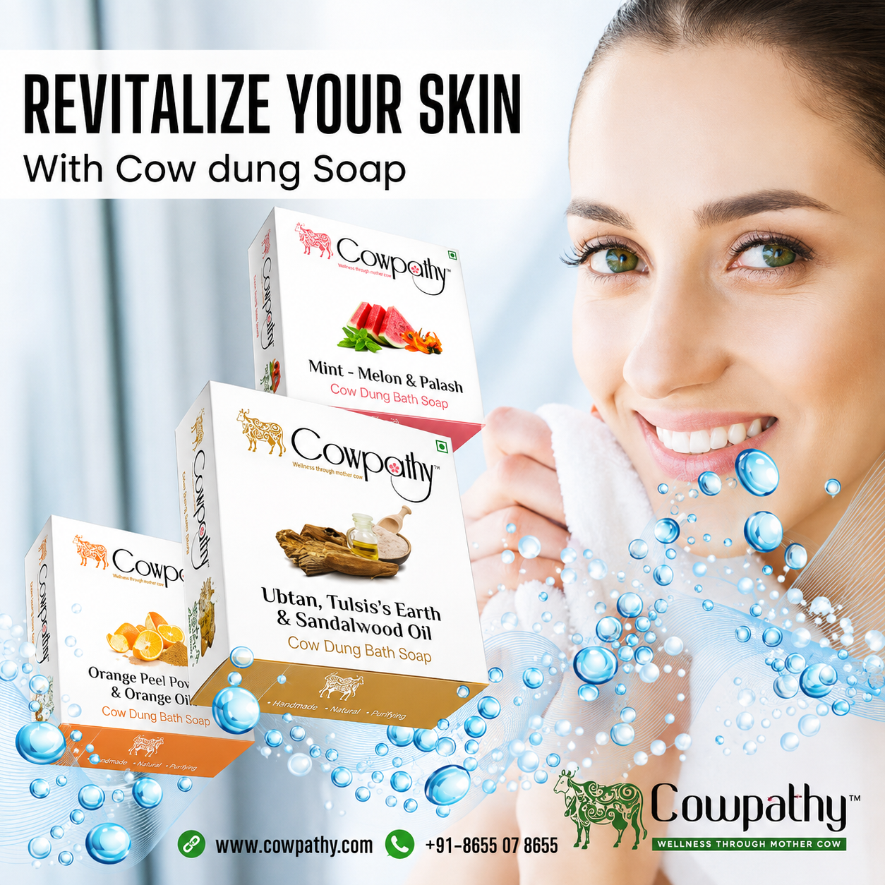 Cow dung Soap Himalayan Flowers