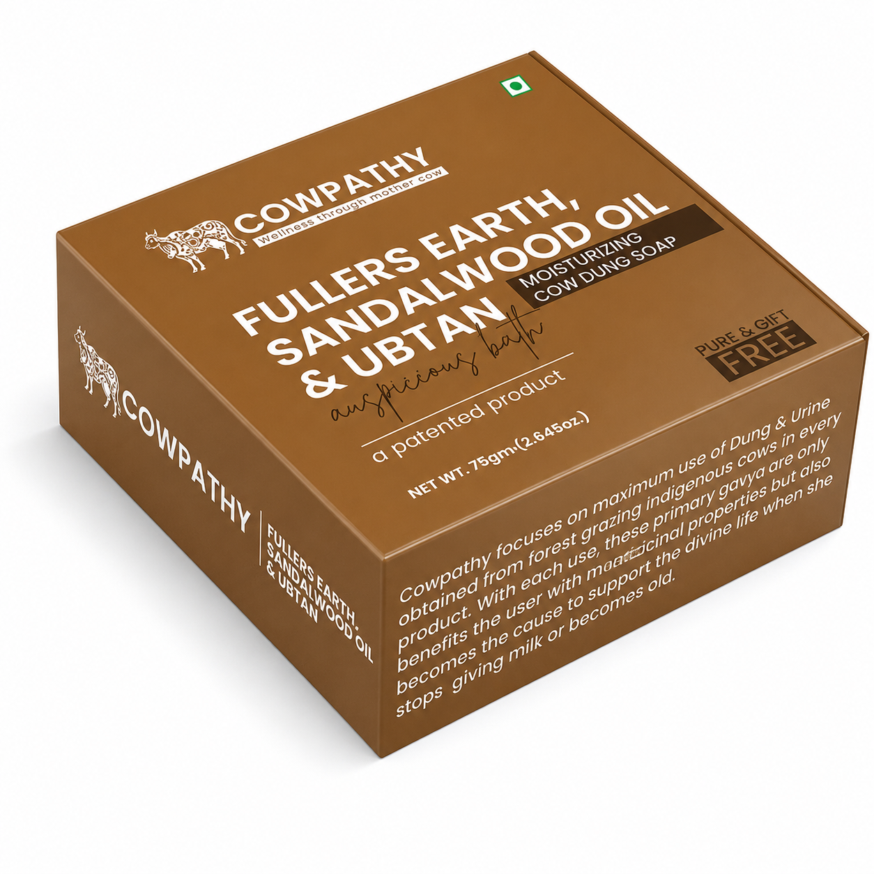 Cow dung Soap Ubtan - Sandal wood