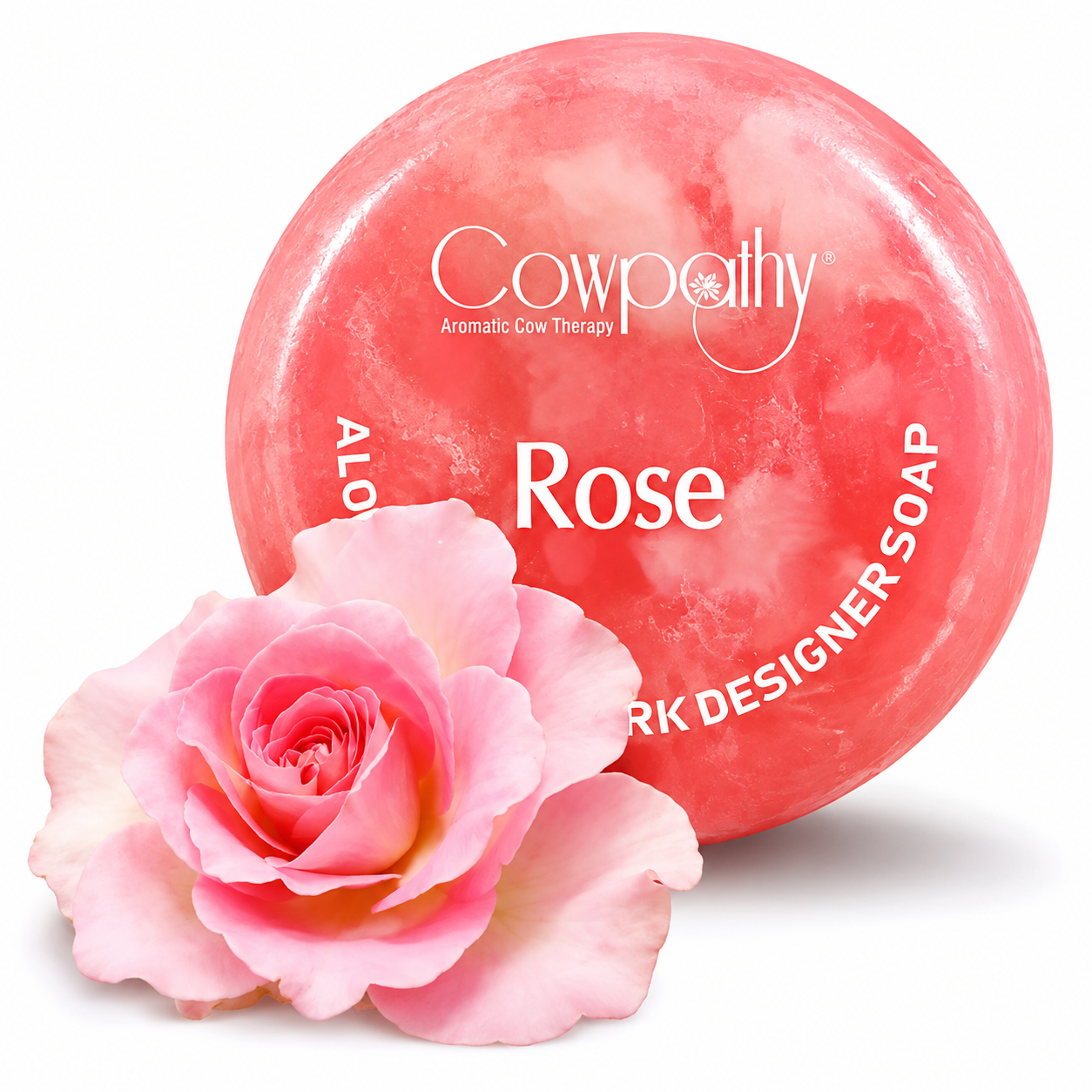 Hand made Cow urine Soap Rose