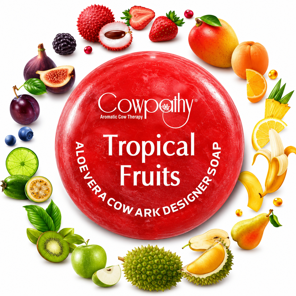 Hand made Cow urine Soap Tropical Fruits
