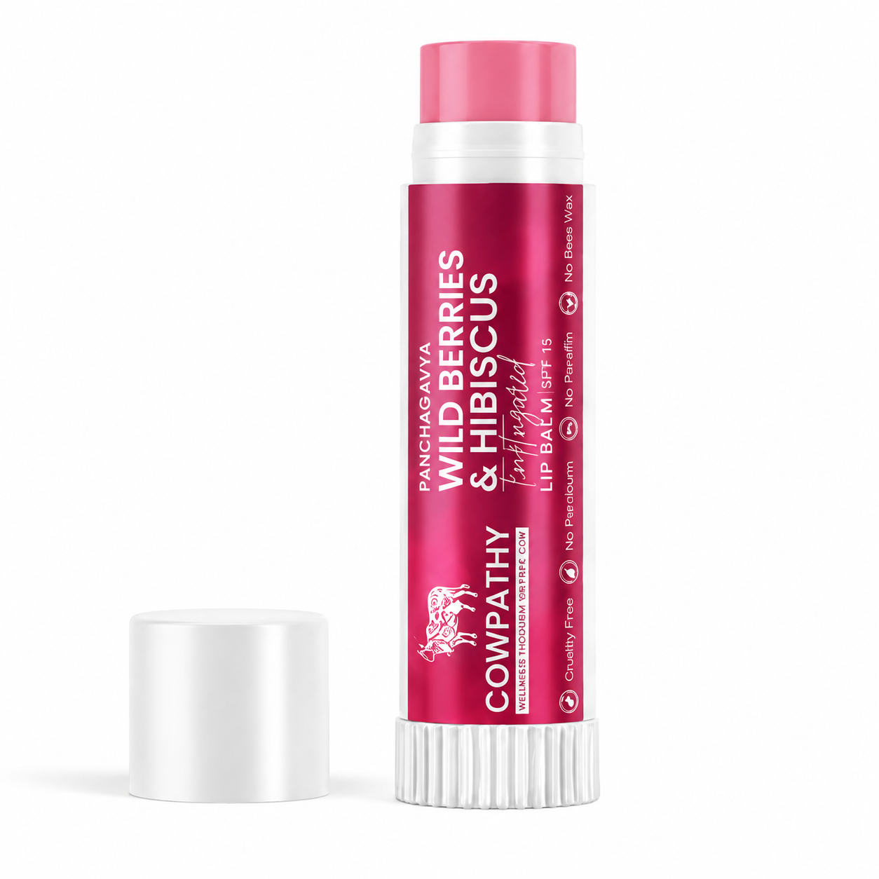 Panchagavya Lip Balm Wild Berries & Hibiscus