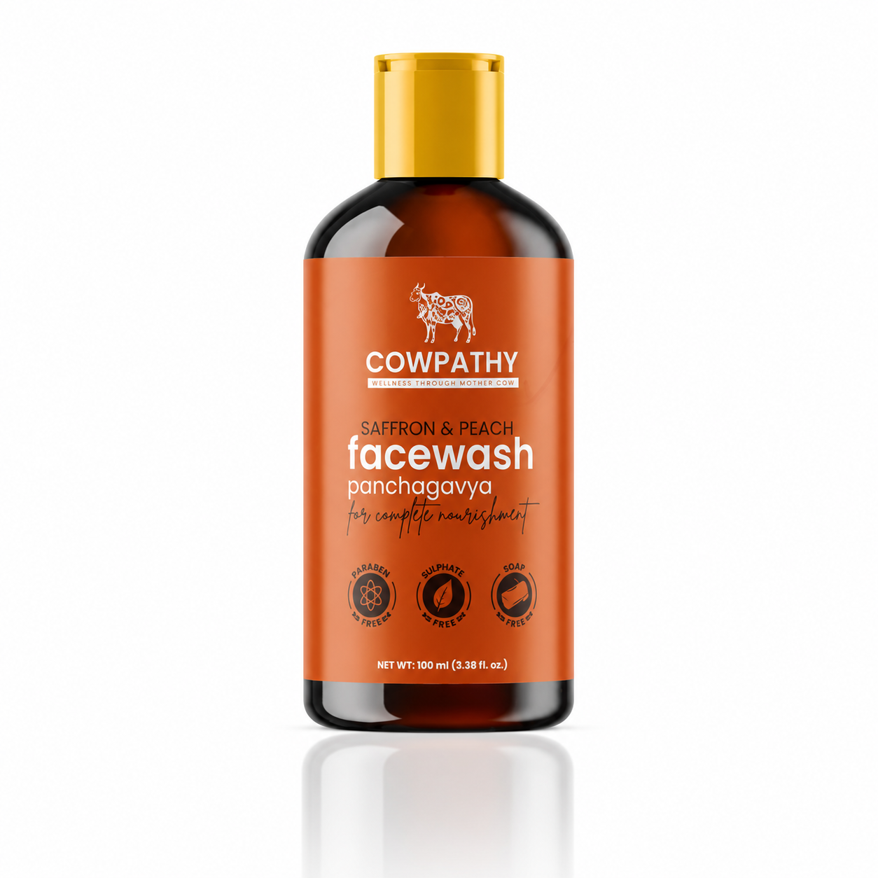 Saffron & Peach Panchagavya Face Wash