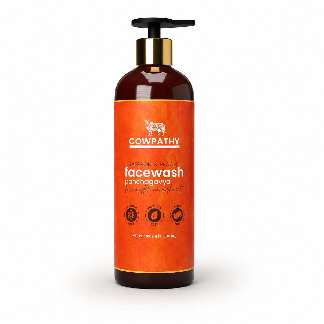 Saffron & Peach Panchagavya Face Wash